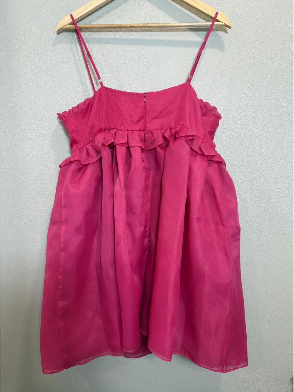 BiBi Boutique Rose Bud Dress In Hot Pink - Women's Large, NWT - Picture 7 of 9